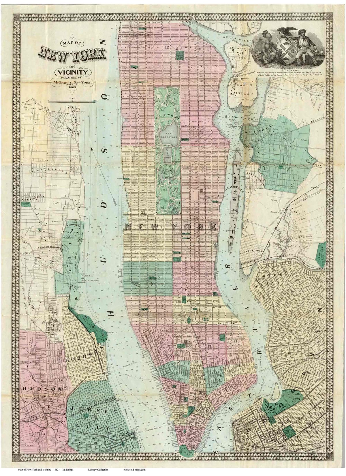ਇਤਿਹਾਸਕ Manhattan ਦੇ ਨਕਸ਼ੇ