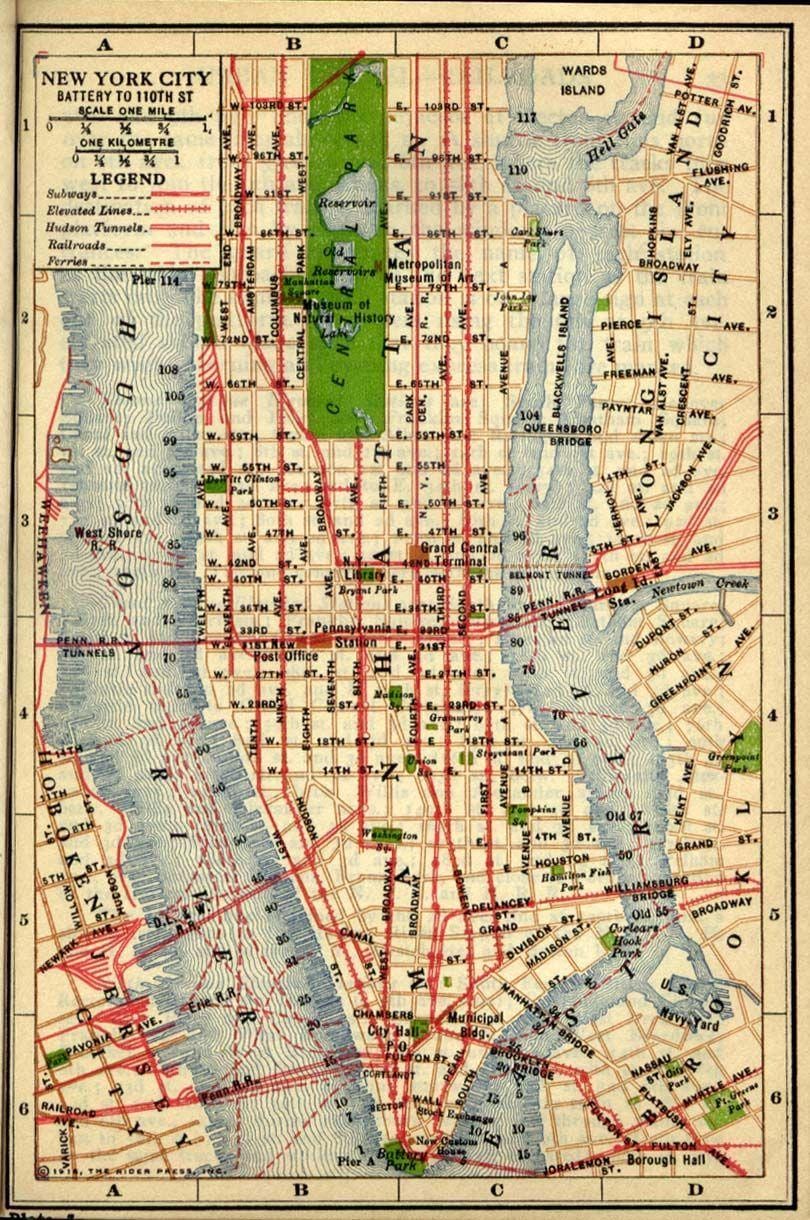 ਨਕਸ਼ਾ ਦੀ ਉਮਰ ਦੇ Manhattan