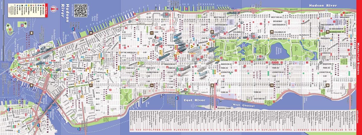 ਵੇਰਵਾ ਨਕਸ਼ਾ ਦੇ Manhattan ny