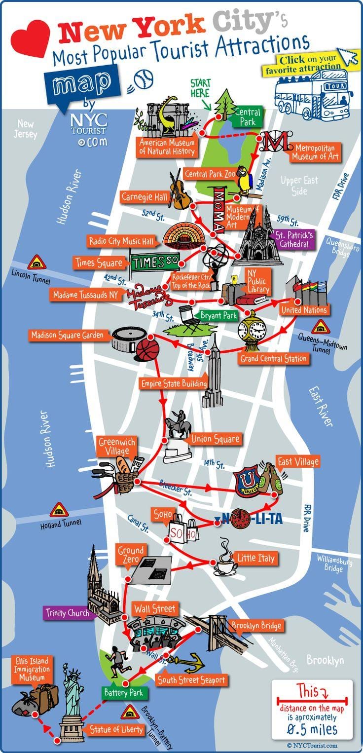 midtown Manhattan ਆਕਰਸ਼ਣ ਦਾ ਨਕਸ਼ਾ