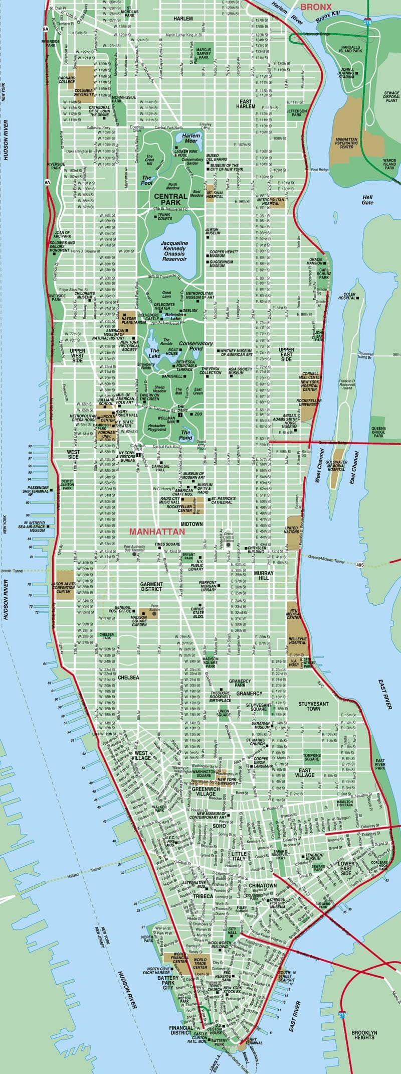 ਗਲੀ ਦਾ ਨਕਸ਼ਾ ਦੇ Manhattan ny