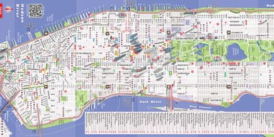 ਵੇਰਵਾ ਨਕਸ਼ਾ ਦੇ Manhattan ny
