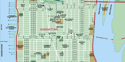 Manhattan ਦੇ ਸੜਕ ਨਕਸ਼ਾ