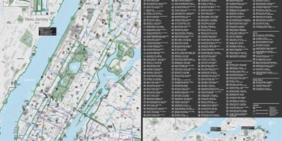 Manhattan ਸਾਈਕਲ ਲੇਨ ਨਕਸ਼ਾ